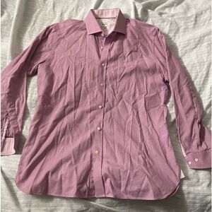 TED BAKER SHIRT Endurance MENS Collar PINK  Size 16 32/33